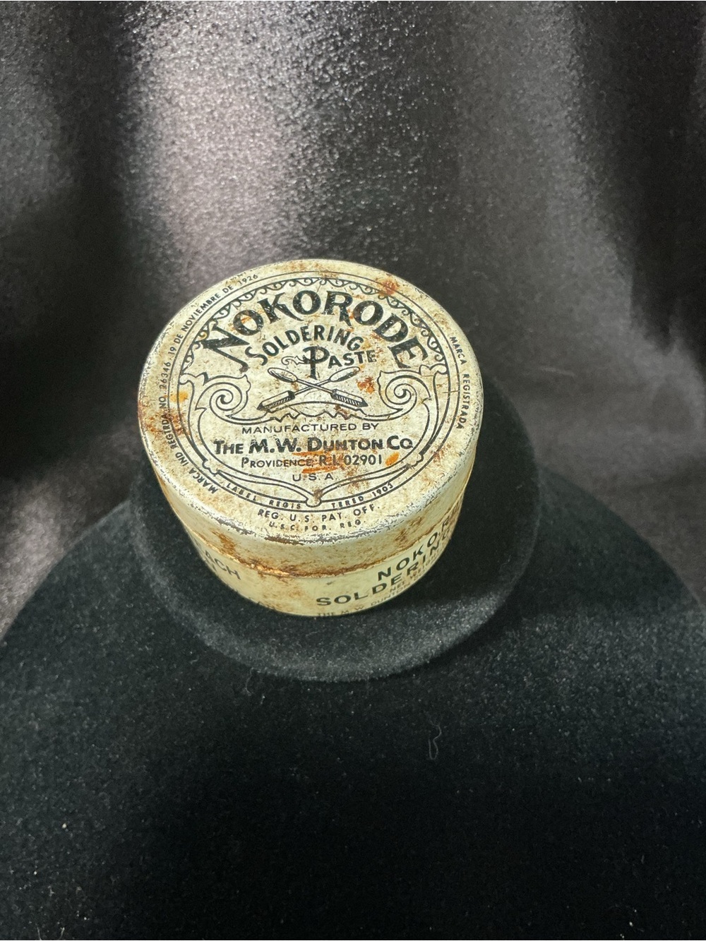 Vintage Nokorode Soldering Paste Tin - 1926